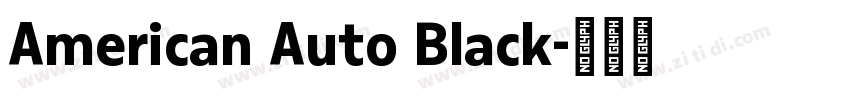 American Auto Black字体转换